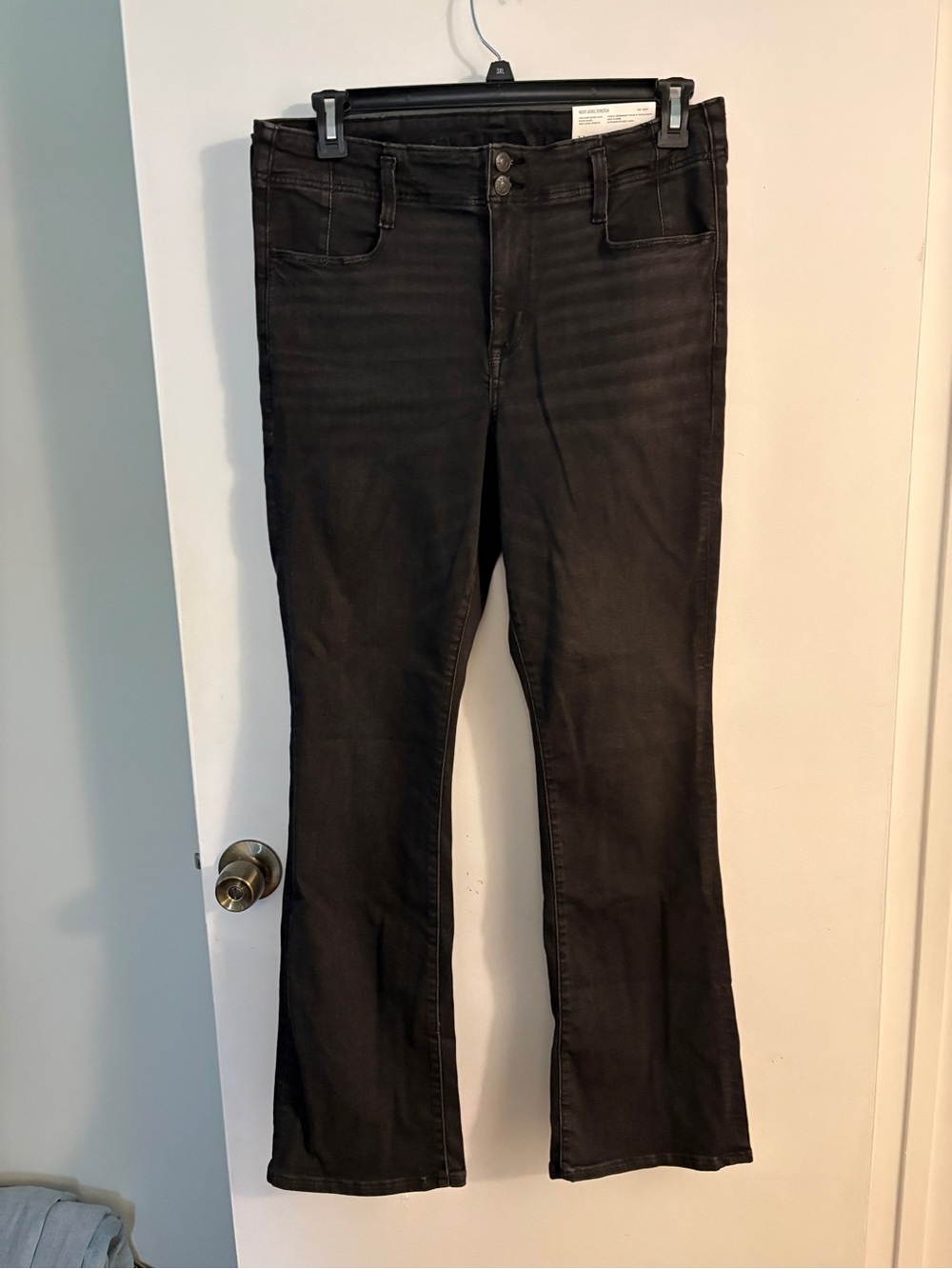 American Eagle Outfitters Black Kick Flare Jeans
